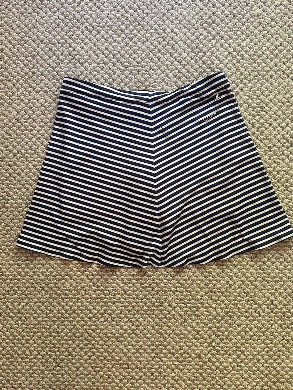 Niki Striped Navy and White Golf Skort - Picture 8 of 9